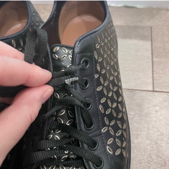 Alaia leather black sneakers - Picture 6 of 7